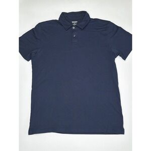Bonobos Mens Navy Blue Pima Cotton Drytex Polo Shirt Standard Fit Medium